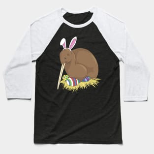 Kiwi Easter Bunny with Easter Egg Hunt Eggs Baseball T-Shirt